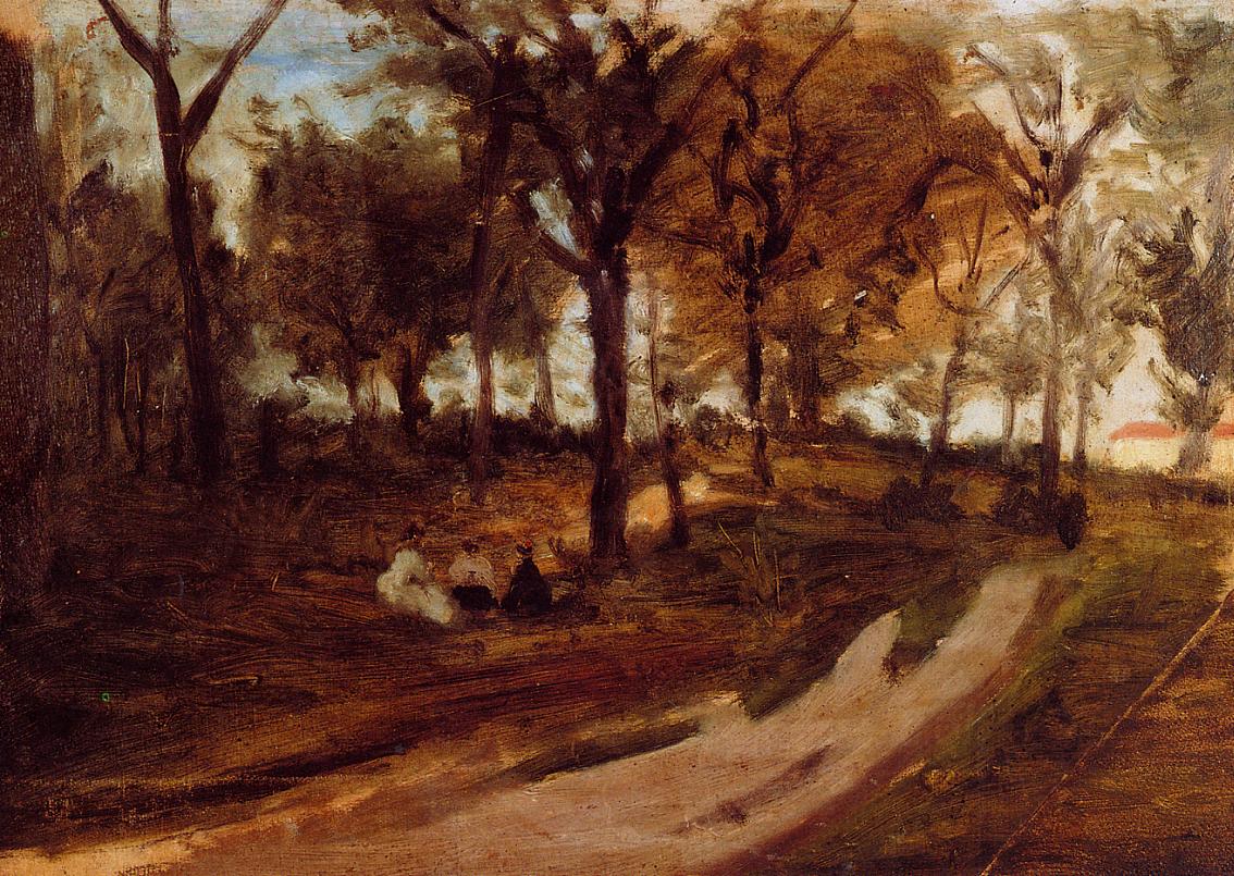 In the Forest, Saint-Cloud - Paul Gauguin Painting